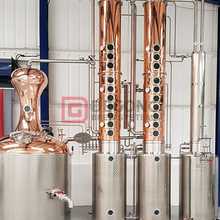 1000L 2000L Copper Column Still Commercial Alcohol Distillation Equipment Vodka Distillery