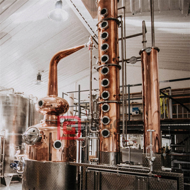 500L Alembic Copper Rum Brandy Distillation Machine Alcohol Distillery Equipment for Sale
