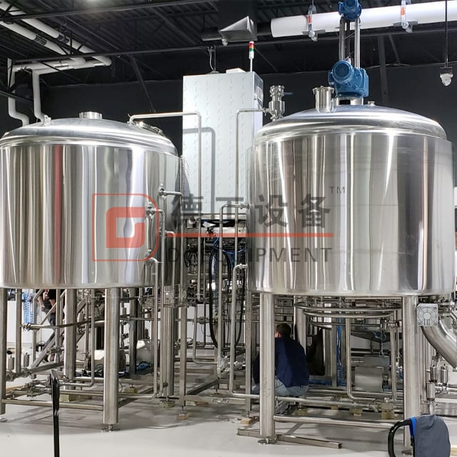 Turnkey 600L/1200L Craft Beer Brewing System 2/3-vessel Mashing System Electric/steam Heating Double-wall Ss304/316 Fermentation Tank Near Me 