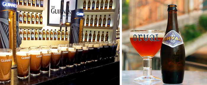 Irish Guinness and Belgian DRVAL