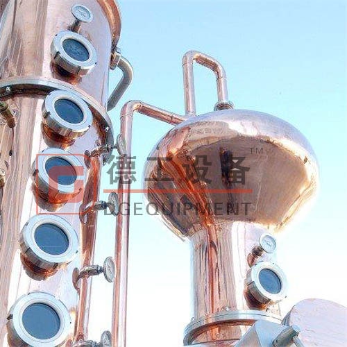2000L Rum Gin Distillery Machine Copper Onion Head Craft Distillation Equipment for Sale
