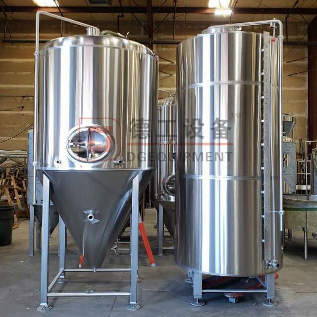 High Quality 500L 1000L midium size fermenters uni tanks insulated stainless steel fermentation tanks DEGONG Maker