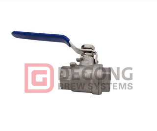 DN15 304 Stainless Steel 2pc Ball Valve 1/2inch Female Threaded Ends 1000WOG Water Oil