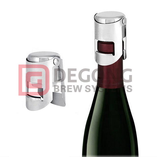 5.6x3.2cm Sanitary Stainless Steel Metal Champagne Stopper Sparkling Wine Bottle Cap