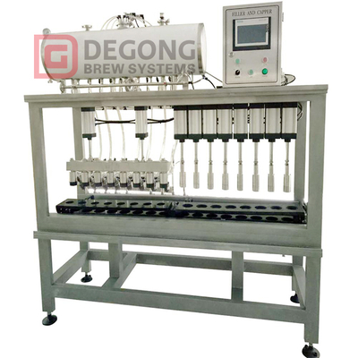 Eight Filling Heads Glass Bottle Filling Machine Food Grade Stainless Steel