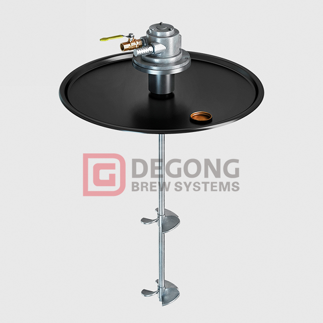 Air Drum Mixer - 1.5 HP Air Direct Drive Lid Mount Drum Mixer Dual Propeller