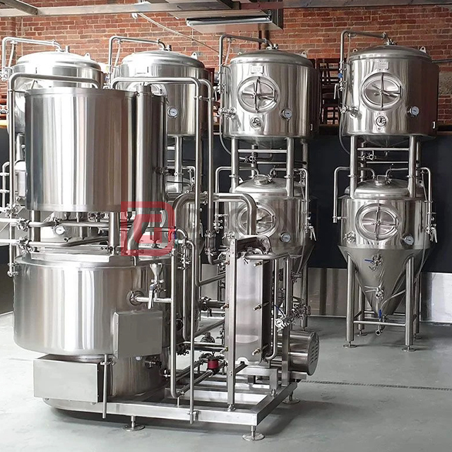 7 BBL Brewpub Equipment Stainless Steel Brewhouse Craft Beer Machine Brewing System Manufacture