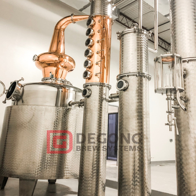 Gin Distillery Equipment Red Copper Distilling Alcohol 50-5000L degong brand