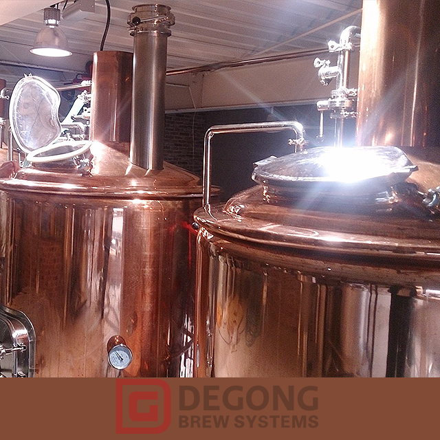 2000L 2 Cans of Red Copper High Quality Beer Brewing Equipment for Sale