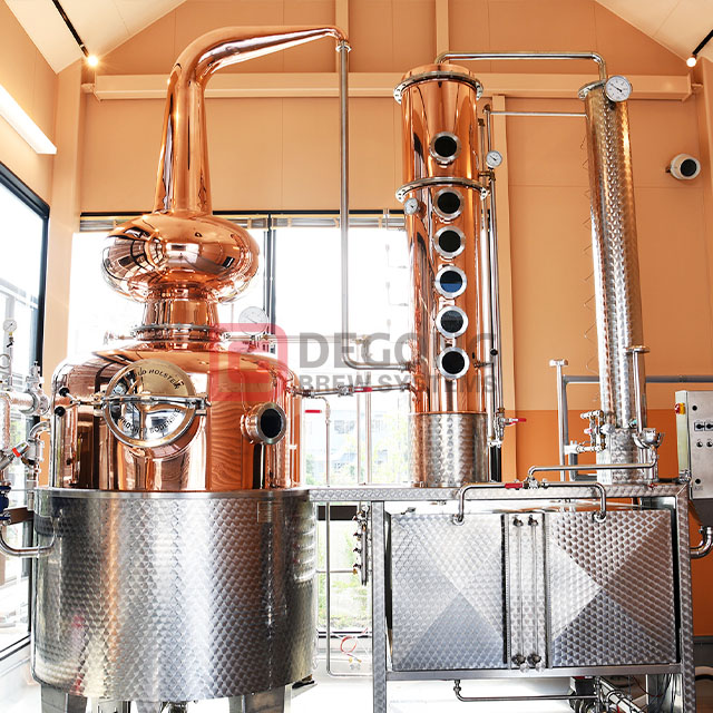 2000L Red Copper Distilled Liquor Distillation Tower Vodka Distillery Alcohol Distiller