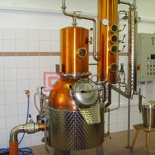 300L 79 Gallon Copper Alcohol Distillation Equipment Whiskey Tower Distiller