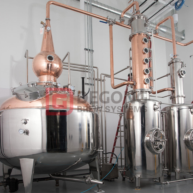 Micro Copper Still 300L 500L Alcohol Pot Still High Quality Distiller Gin Brandy Whiskey Distillery 