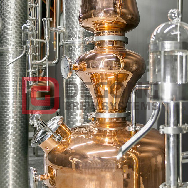 Alcohol Distillation Machine Copper Distillation Unit 1000liter Spirits Distillery System