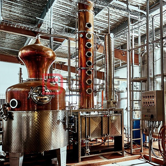 Micro Distilling Machine High Quality Copper Distillation Equipment 50-5000L Alcohol Distillery