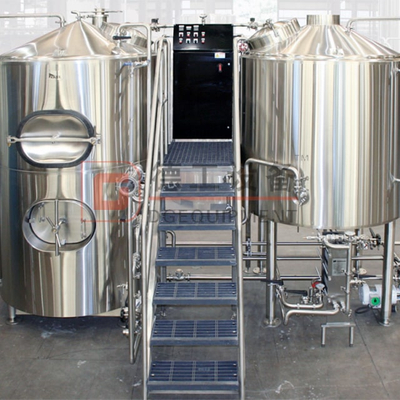 500L Nano Brewery System 2-vessel/3-vessel with Steam/electric Heating Stainless Steel Or Red Copper for Sale