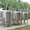 600L Beer Brewery System Used 2 Tank Beer Mash Brew Kettle And Stainless Steel Beer Fermentation Tank 