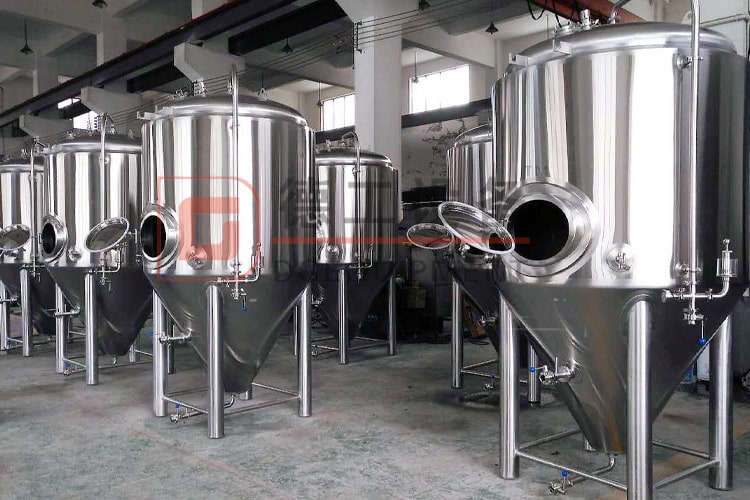 fermentation tank and bright beer tank