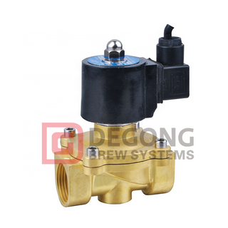 DC 24v Solenoid Valve Brass Material Beer Brewing Juice And Water