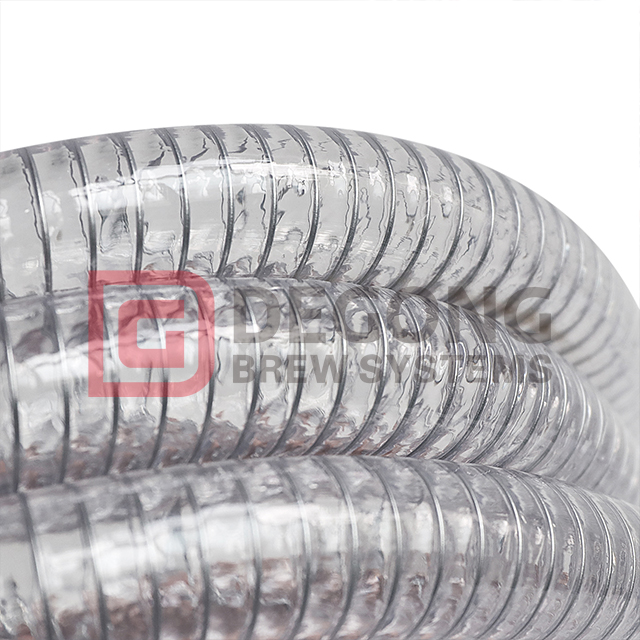 PVC Food Grade Hose with Steel Wire Helix Used for Food Industry