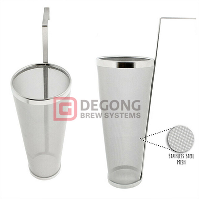 300 Micron Single Handle Hopper Filter - Stainless Steel