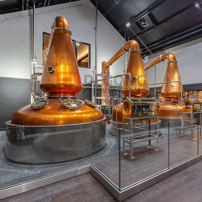 5000L Copper Pot Distiller Whiskey Tequila Brandy Gin Rum Single Distillation Equipment