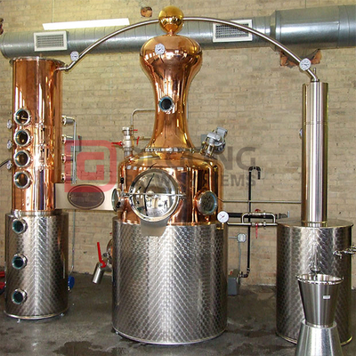 500L High Quality Copper Distiller Equipment Whiskey Brandy Gin Alcohol Distillery