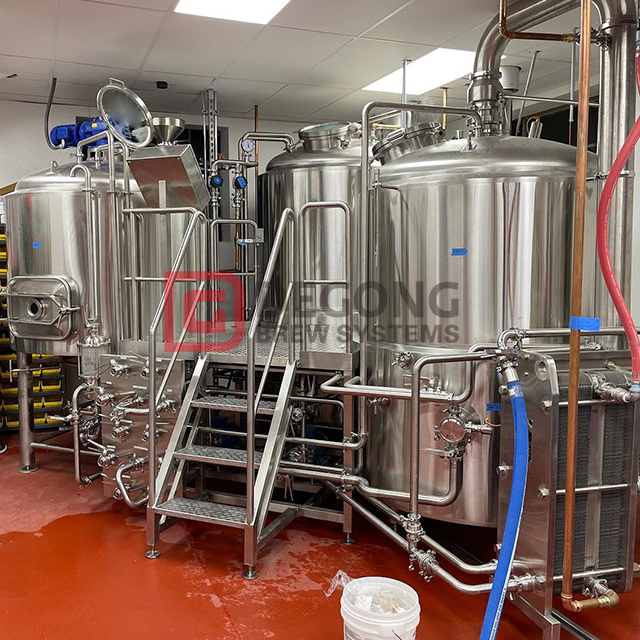 3 Vessel Brewhouse 1000L Commercial Brewery System Complete Beer Brewing Equipment for Sale