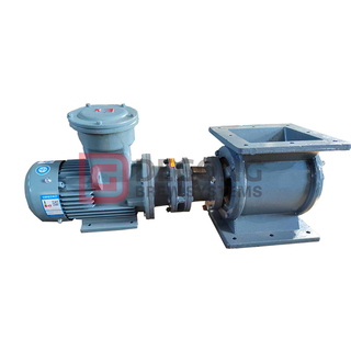 DN170 Star Discharger Valve | Sealed Air Lock Valve | Fan Shut-Off for Fine Particle Powder | Rotary Air Shut-Off Device