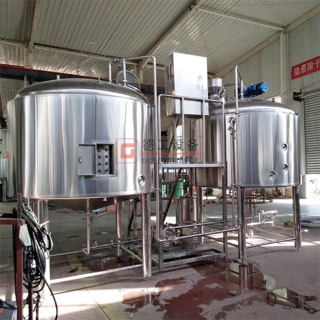 PLC Automatic/semi Auto Control Customized Combined Steam Heated 3-vessel 2000L Beer Brewhouse Commercial Brewery