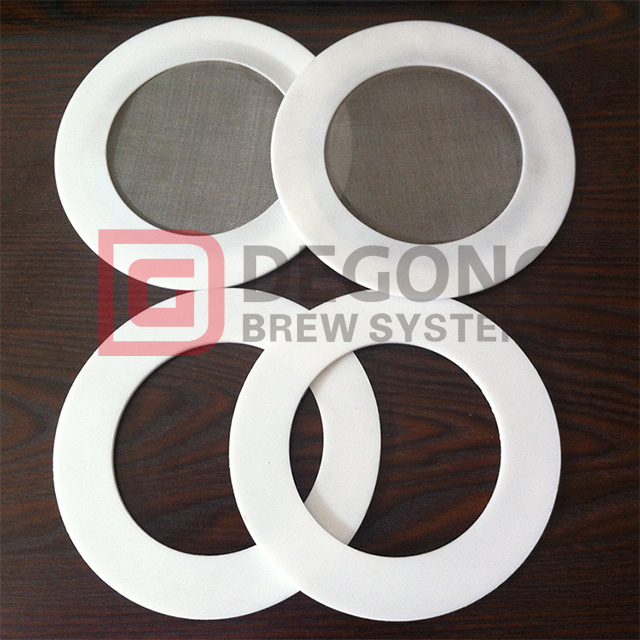 Food Grade Rubber Filter Tri Clamp Gasket With Screen Mesh