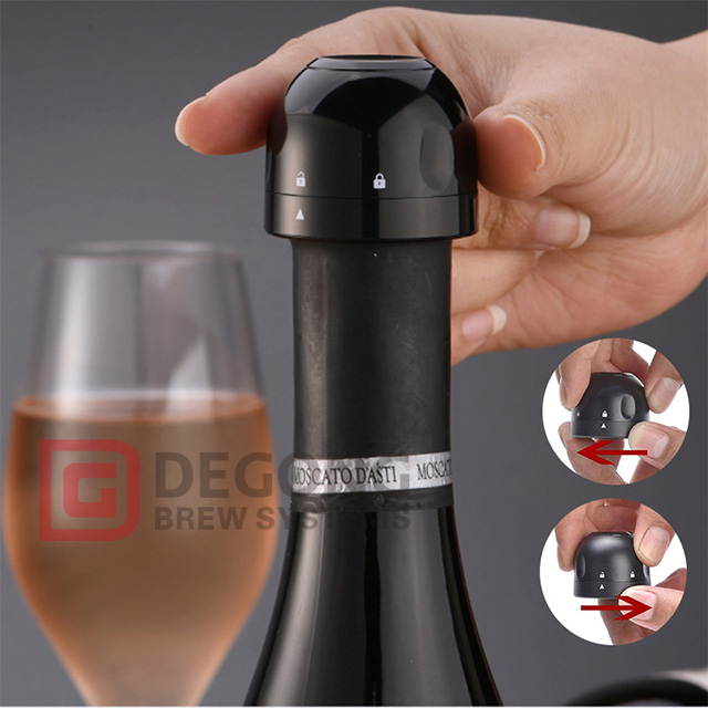 New Fashion Food Grade Plastic Red Wine Beverage Champagne Leak-proof Sealed Bottle Stopper Fresh-keeping Lock Stopper