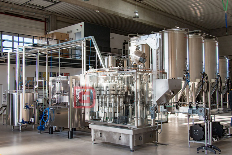 The complete process of brewing beer