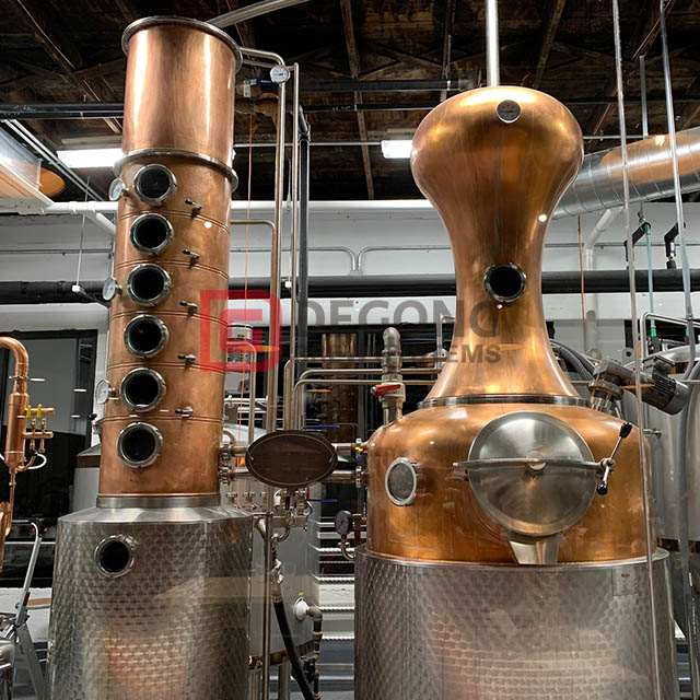 1500L 15HL Distillation System Commercial Wholesale Distillery Equipment Copper Alcohol Spirits Still