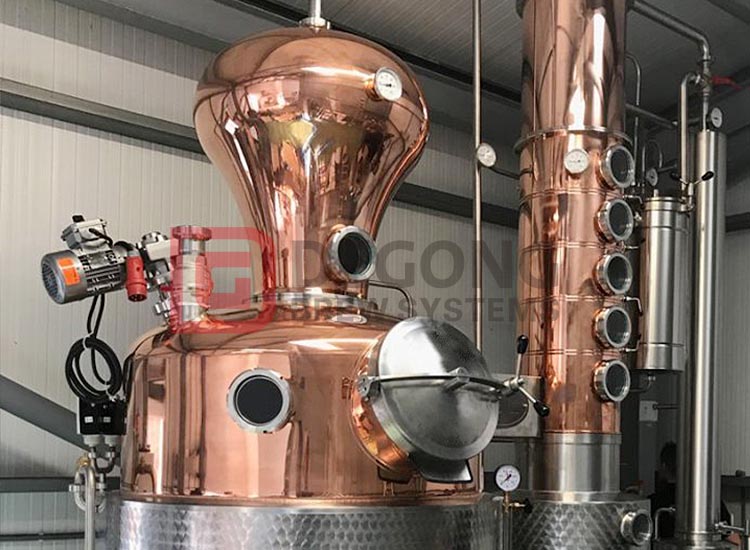 Distillation technology produced in the production of alcohol