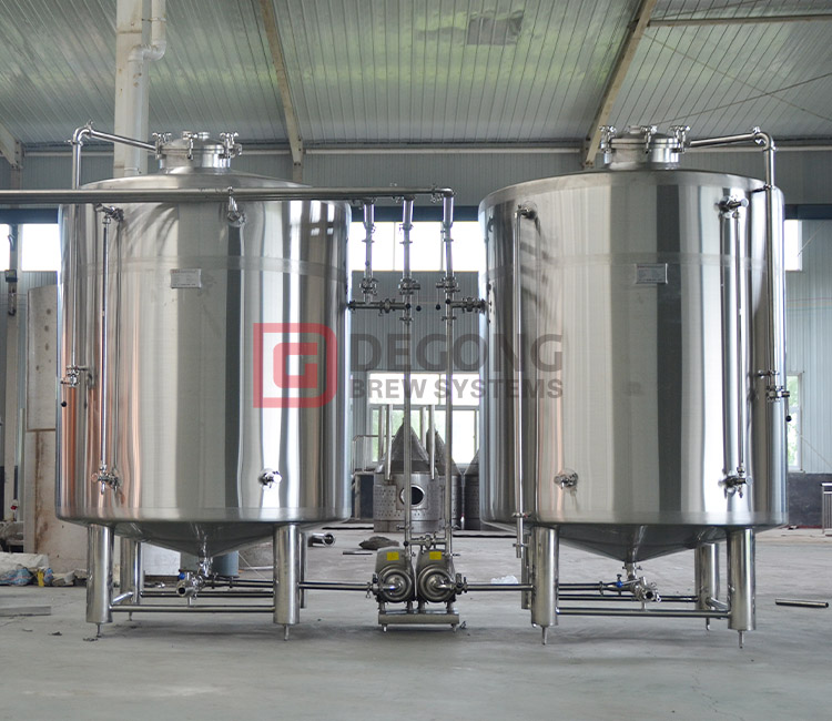 The use of cold water tanks in beer equipment