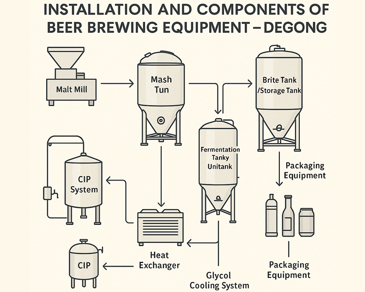 A Complete Guide To Beer Brewing Equipment Installation And Components