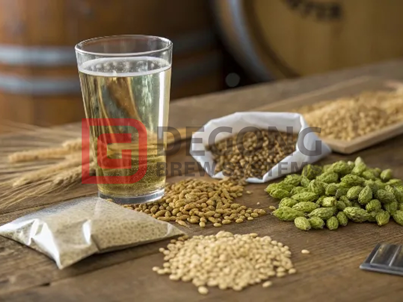 Images of beer brewing ingredients