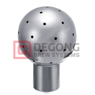 3/8inch 3/4inch 1-1/4inch BSP Female Head 304 316 Stainless Steel Sanitary Repair Spray Ball Water Tank Cleaning Self-made