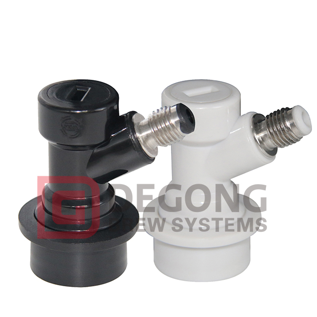 Ball Lock Stainless Steel Quick Disconnect with 1/4" Barb Joint Suitable for Beer Or Soda Barrels