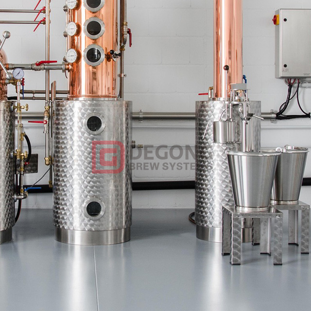 Multifunctional 300L Copper Alcohol Distillery Equipment Small Scale Distilling System for Sale
