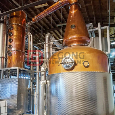 5000L Industrial Alcohol Distillery Copper Boiler Still Whisky Vodka Distillation Equipment
