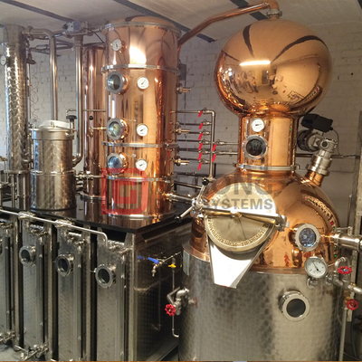 1000L / 10HL Vodka Whisky Spirits Alcohol Copper Distillation Equipment Manufacturer