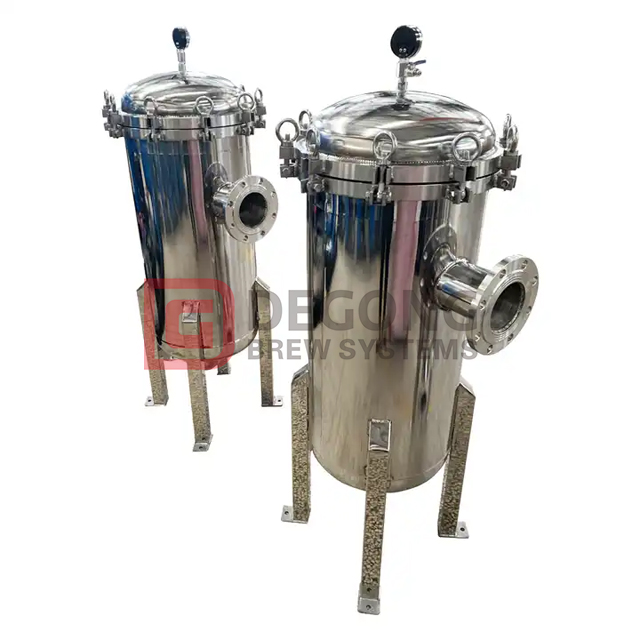 Water Purification Device Stainless Steel Bag Filter Housing