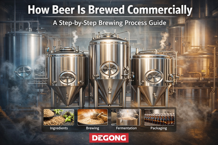 How Beer Is Brewed Commercially: A Step-by-Step Brewing Process Guide