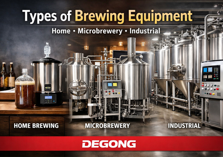 Three Types of Brewing Equipment Explained — A Complete Guide by DEGONG