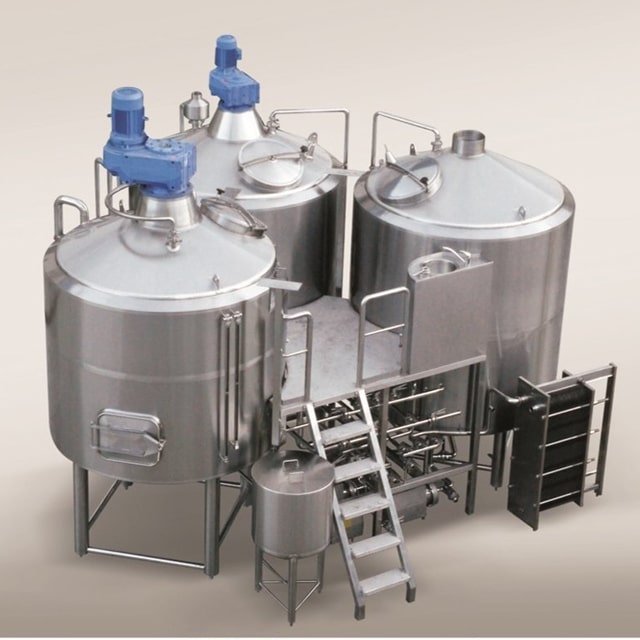 500L-1000L Per Day Electric Brewing System Hand Craft Beer Equipment 3 Vessel Beer Mashing System Microbrewery for Sale
