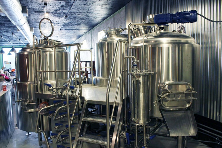 3-vessel beer brewhouse