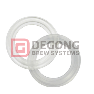 White/Transparent Round Food-grade Silicone Rubber Tri-clamp Sanitary Gasket