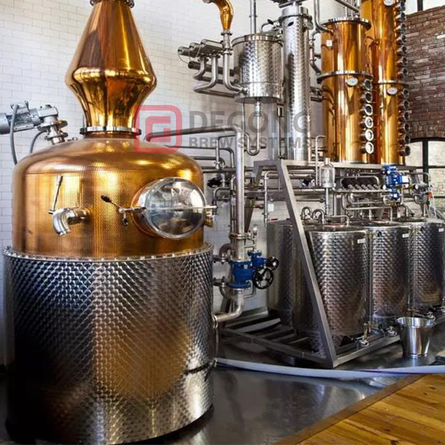 1000L Copper Vodka Gin Whisky Brandy Distillery Equipment for Distilling Alcohol 
