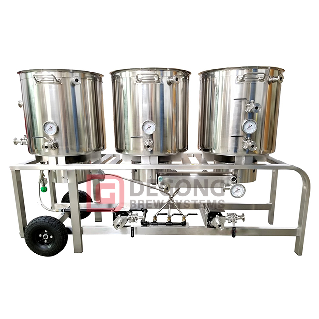 50L 100L 200L Home Brewing Equipment Mini Turnkey Brewery Beer Brewing Electric Pilot System 
